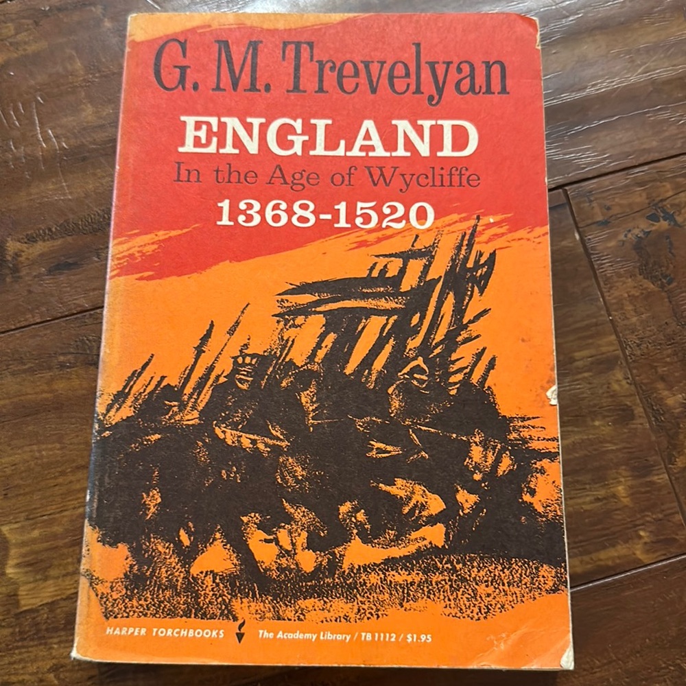 ENGLAND‎ IN AGE OF WYCLIFFE 1368-1520 vintage paperback book